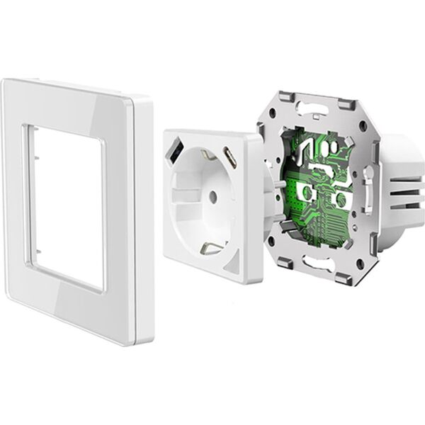 Avatto Inteligentne gniazdo ścienne WiFi Avatto N-WOT10-USB-W USB i USB-C TUYA (białe)