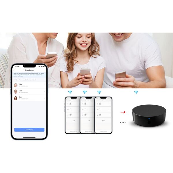 Avatto Uniwersalny pilot IR WiFi Avatto S16 TUYA