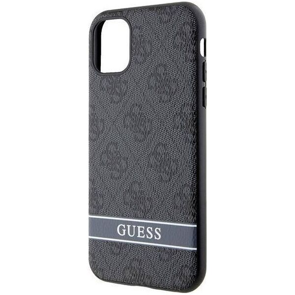 Guess Etui Guess GUHCN61P4SNK Apple iPhone 11/XR szary/grey hardcase 4G Stripe
