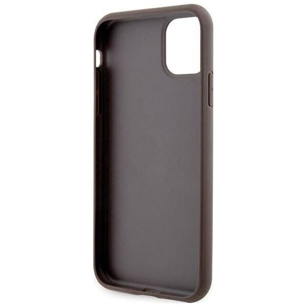 Guess Etui Guess GUHCN61P4SNW Apple iPhone 11/XR brązowy/brown hardcase 4G Stripe