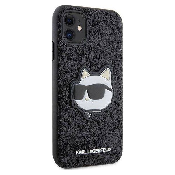 Karl Lagerfeld Etui Karl Lagerfeld KLHCN61G2CPK Apple iPhone 11/XR czarny/black hardcase Glitter Choupette Patch