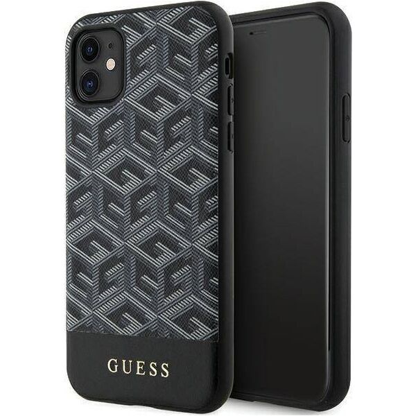 Guess Etui Guess GUHMN61HGCFSEK Apple iPhone 11/XR czarny/black hardcase GCube Stripes MagSafe