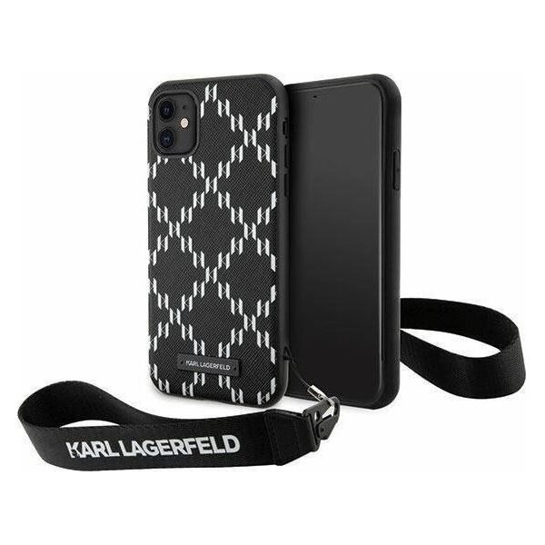 Karl Lagerfeld Etui Karl Lagerfeld KLHCN61SAKLMBSK Apple iPhone 11/XR czarny/black hardcase Monogram Losange Saffiano