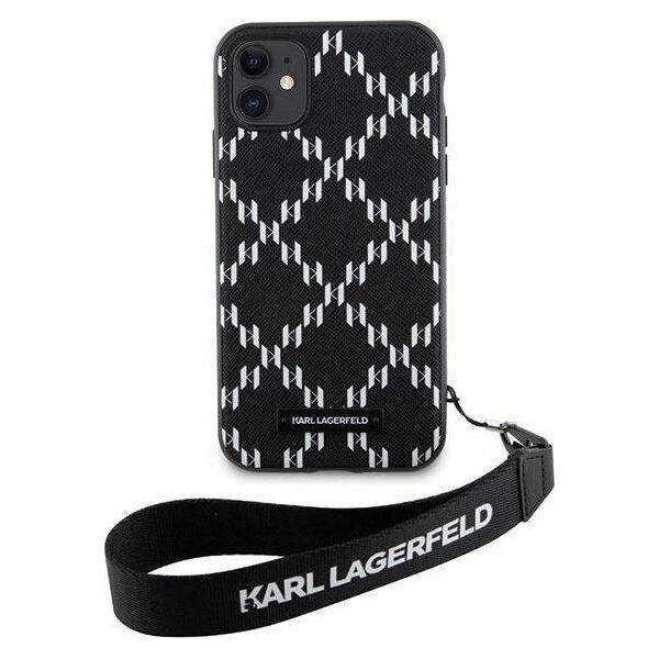 Karl Lagerfeld Etui Karl Lagerfeld KLHCN61SAKLMBSK Apple iPhone 11/XR czarny/black hardcase Monogram Losange Saffiano