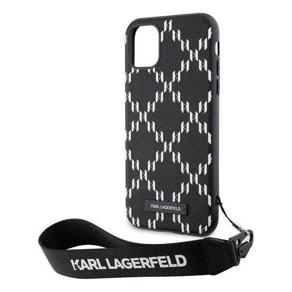 Karl Lagerfeld Etui Karl Lagerfeld KLHCN61SAKLMBSK Apple iPhone 11/XR czarny/black hardcase Monogram Losange Saffiano