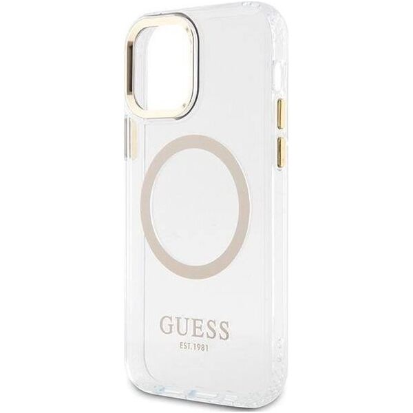 Guess Etui Guess GUHMP12MHTRMD Apple iPhone 12/12 Pro złoty/gold hardcase Metal Outline Magsafe