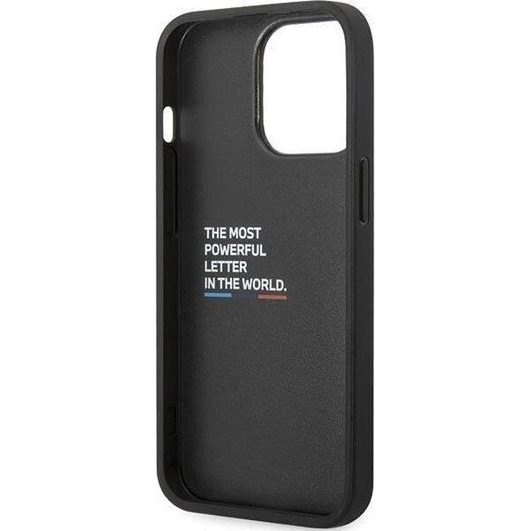 BMW Etui BMW BMHCP13X22NBCK Apple iPhone 13 Pro Max czarny/black hardcase Leather Carbon