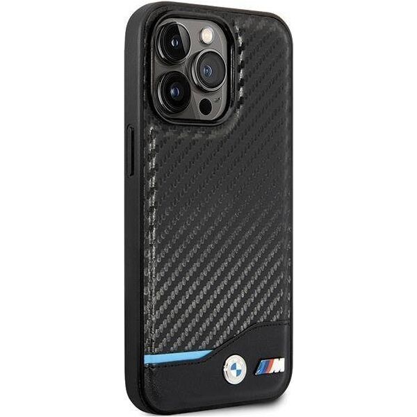 BMW Etui BMW BMHCP13L22NBCK Apple iPhone 13 Pro czarny/black hardcase Leather Carbon