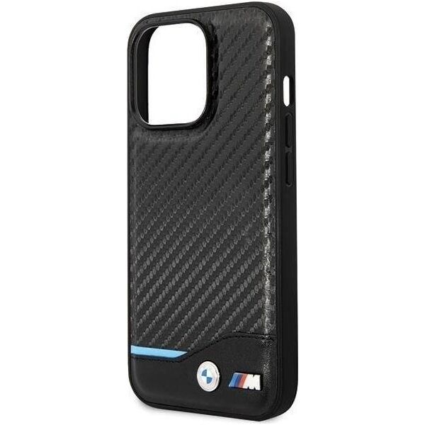 BMW Etui BMW BMHCP13L22NBCK Apple iPhone 13 Pro czarny/black hardcase Leather Carbon