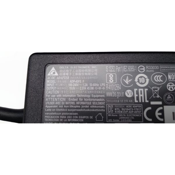 Zasilacz do laptopa Acer AC ADAPTOR.45W.19V.1.1x3.0x7.7