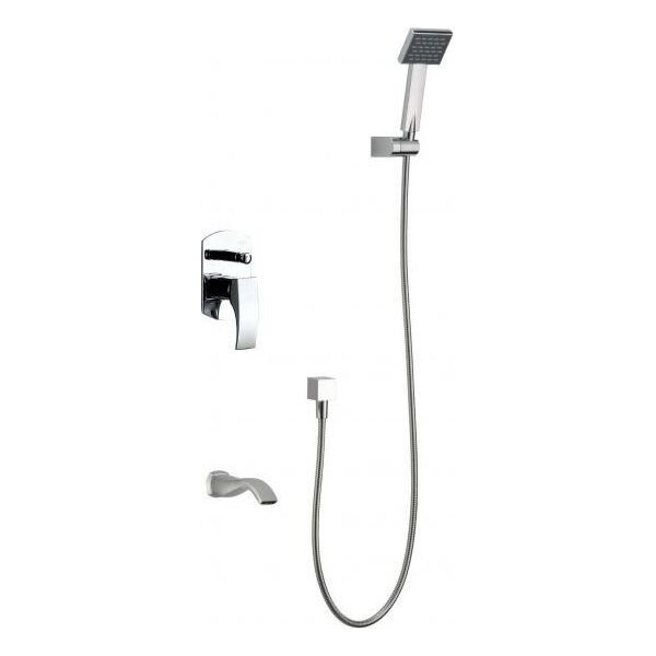 Bateria wannowa Blue Water Zestaw wannowy podtynkowy z wylewką i prysznicem LIWIA LIW-ZWP.200C