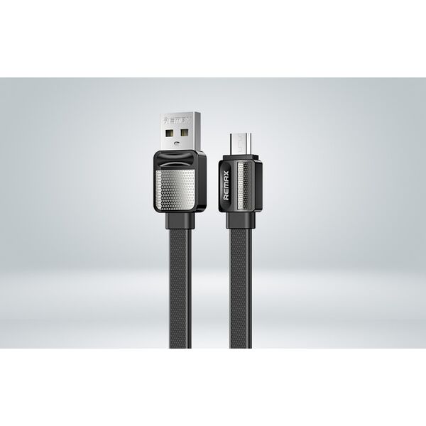 Kabel USB Remax USB-A - microUSB 1 m Czarny (RC-154m black)