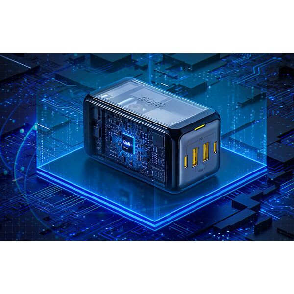 Ładowarka AOHI Ładowarka sieciowa AOHI AOC-C006 120W, 2x USB-C, 2x USB-A (czarna)