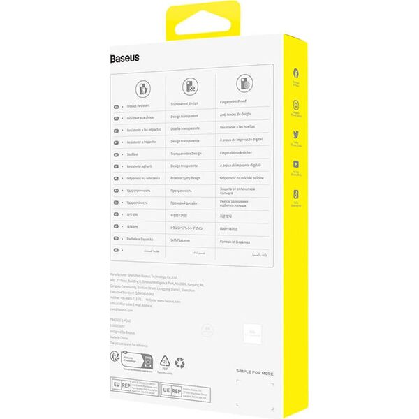 Baseus Etui na telefon IP13 PRO Baseus OS-Lucent Series (Przezroczysty)