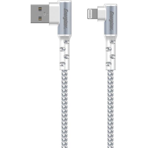 Kabel USB Energizer USB-A - Lightning 2 m Biały (C710LKWH)