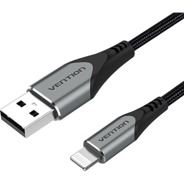 Kabel USB Vention USB-A - Lightning 1 m Szary (LABHF)