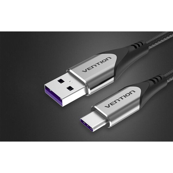 Kabel USB Vention USB-A - USB-C 1.5 m Szary (COFHG)