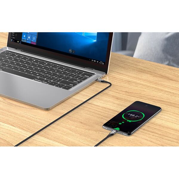 Kabel USB Vention USB-C - USB-C 1 m Czarny (TAEHF)