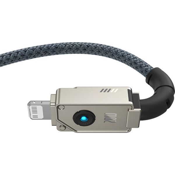 Kabel USB Baseus USB-C - Lightning 1 m Granatowy (P10355803221-00)