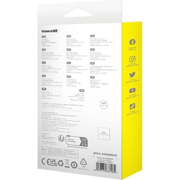 Kabel USB Baseus USB-C - Lightning 1 m Granatowy (P10355803221-00)