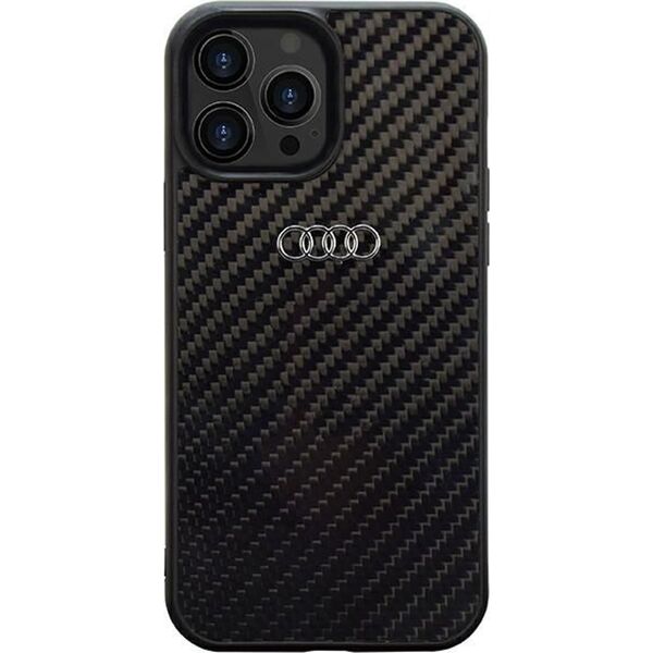Audi Audi Carbon Fiber iPhone 14 Pro 6.1" czarny/black hardcase AU-TPUPCIP14P-R8/D2-BK