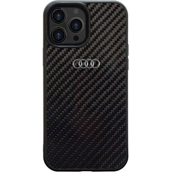 Audi Audi Carbon Fiber iPhone 14 Pro 6.1" czarny/black hardcase AU-TPUPCIP14P-R8/D2-BK
