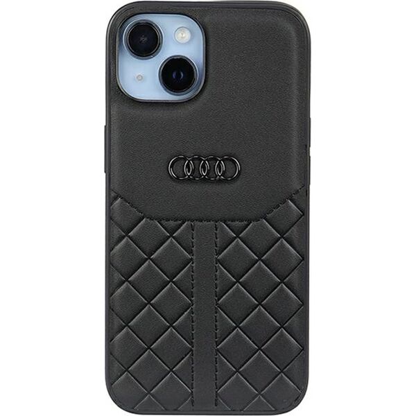 Audi Audi Genuine Leather iPhone 14 6.1" czarny/black hardcase AU-TPUPCIP14-Q8/D1-BK