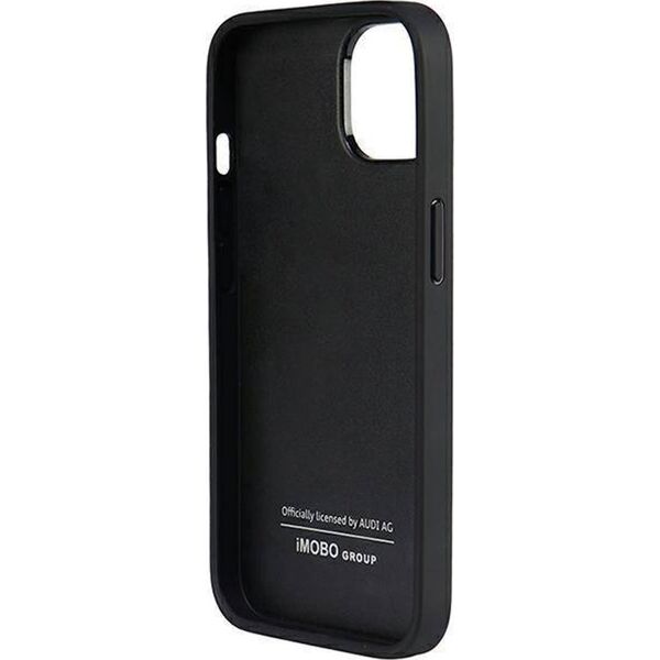 Audi Audi Genuine Leather iPhone 14 6.1" czarny/black hardcase AU-TPUPCIP14-Q8/D1-BK