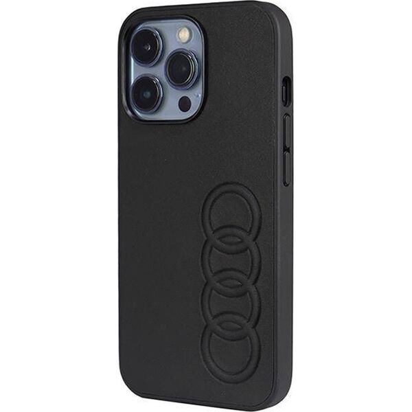 Audi Audi Synthetic Leather iPhone 13 Pro / 13 6.1" czarny/black hardcase AU-TPUPCIP13P-TT/D1-BK