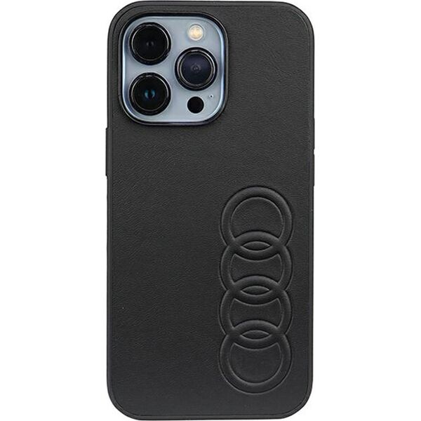 Audi Audi Synthetic Leather iPhone 13 Pro / 13 6.1" czarny/black hardcase AU-TPUPCIP13P-TT/D1-BK