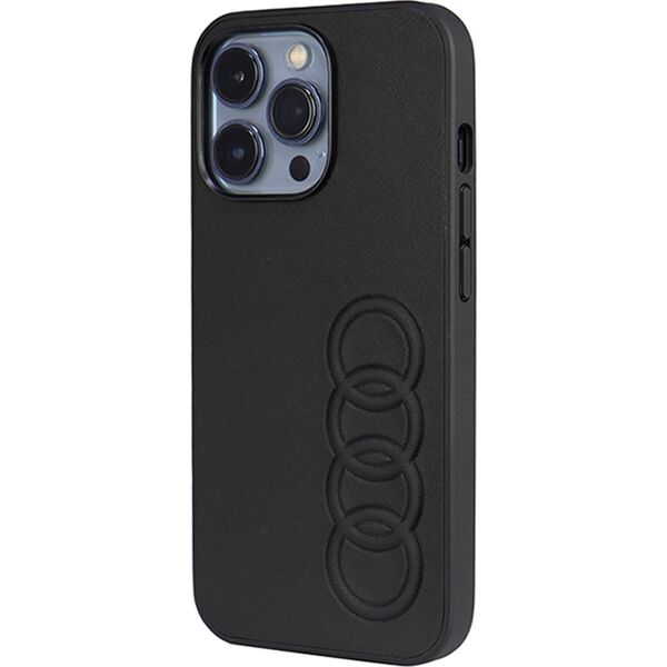 Audi Audi Synthetic Leather iPhone 13 Pro / 13 6.1" czarny/black hardcase AU-TPUPCIP13P-TT/D1-BK