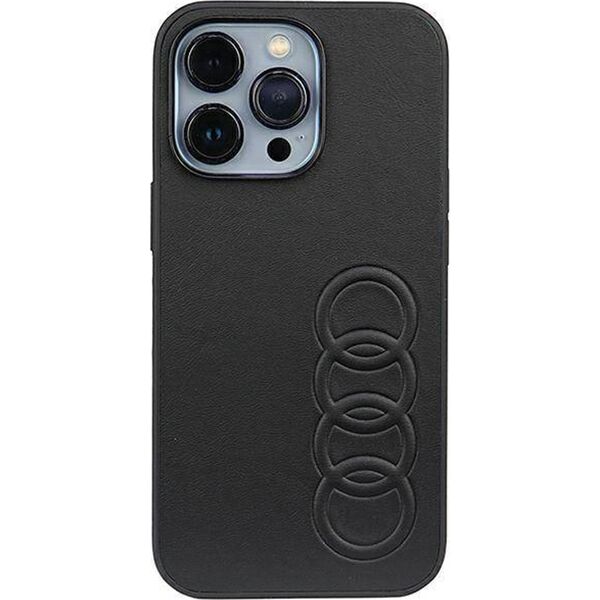 Audi Audi Synthetic Leather iPhone 13 Pro / 13 6.1" czarny/black hardcase AU-TPUPCIP13P-TT/D1-BK