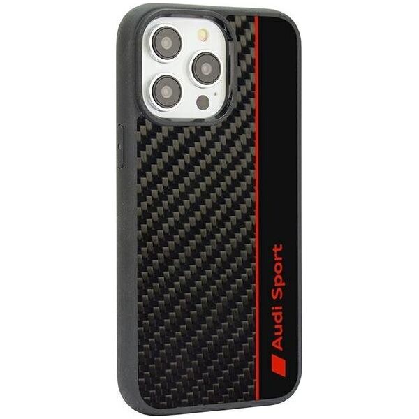 DefaultBrand Audi Carbon Fiber iPhone 14 Pro Max 6.7" czarny/black hardcase AUS-TPUPCIP14PM-R8/D1-BK