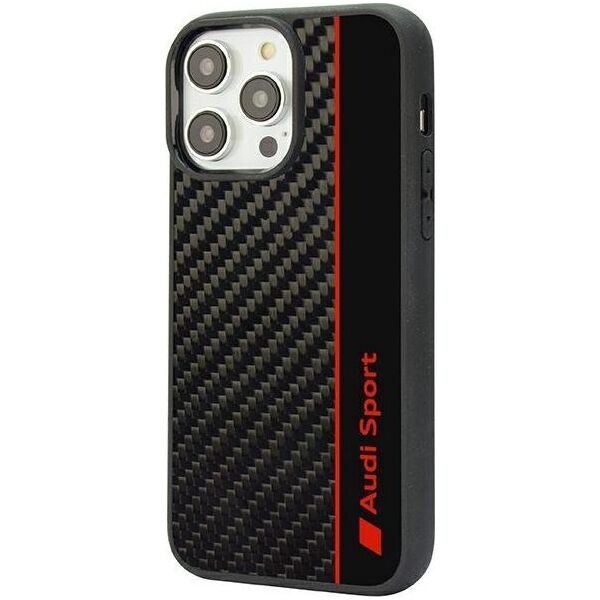 DefaultBrand Audi Carbon Fiber iPhone 14 Pro 6.1" czarny/black hardcase AUS-TPUPCIP14P-R8/D1-BK