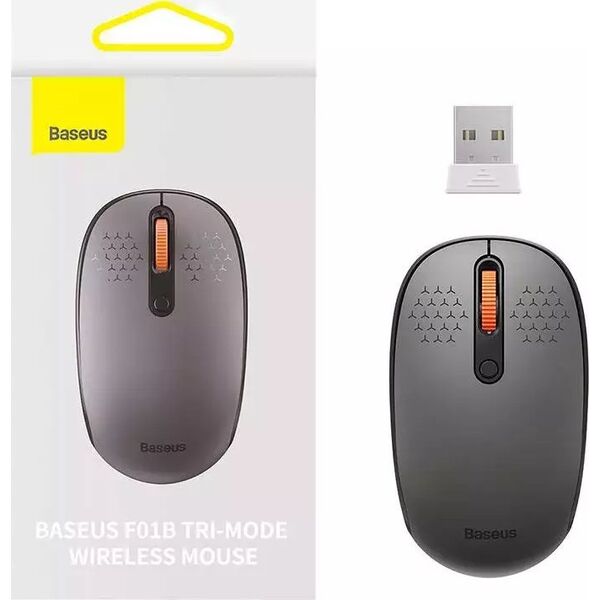 Mysz Baseus F01B Tri-Mode szara (B01055503833-00)