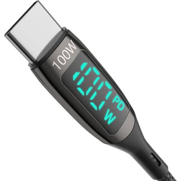 Kabel USB Blitzwolf USB-C - USB-C 1.8 m Czarny (BW-TC23 1.8m)