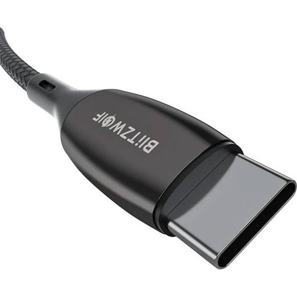 Kabel USB Blitzwolf USB-C - USB-C 1.8 m Czarny (BW-TC23 1.8m)