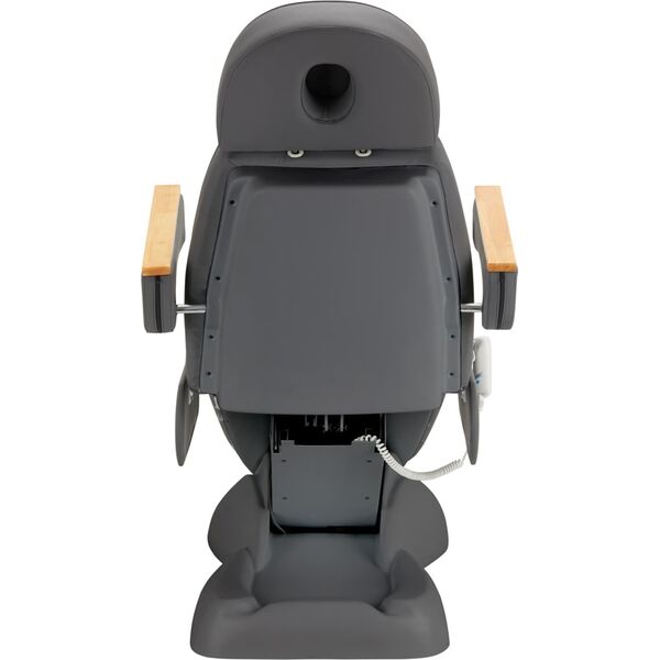 Activeshop Fotel kosmetyczny elektryczny SILLON Lux 3 silniki szary, szara podstawa