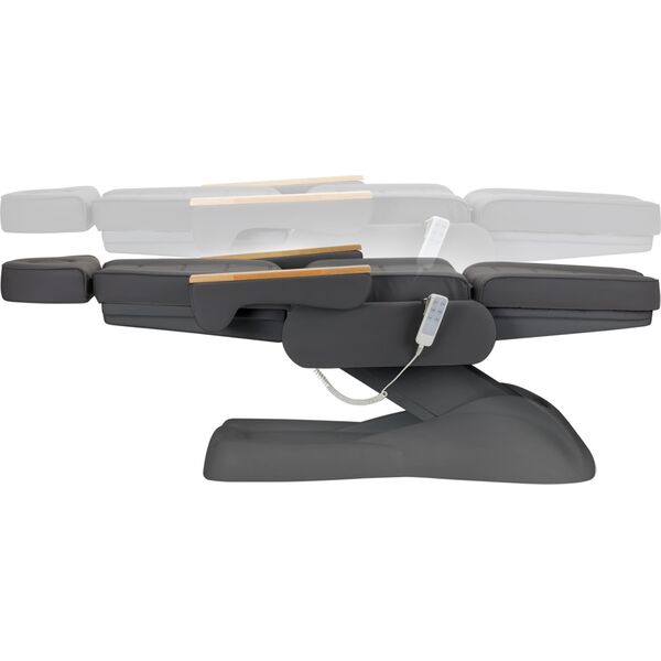 Activeshop Fotel kosmetyczny elektryczny SILLON Lux 3 silniki szary, szara podstawa