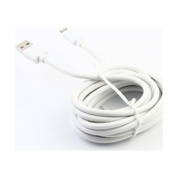 Kabel USB Muvit USB-A - Lightning 3 m Biały (MUUSC0139)