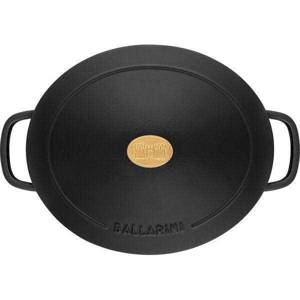 Ballarini Garnek żeliwny owalny BALLARINI BELLAMONTE 75003-546-0 - 5 5 ltr czarny