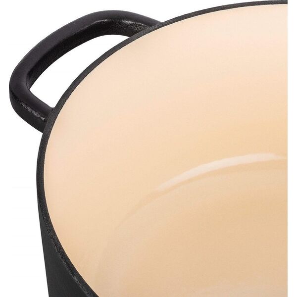 Ballarini Garnek żeliwny owalny BALLARINI BELLAMONTE 75003-546-0 - 5 5 ltr czarny