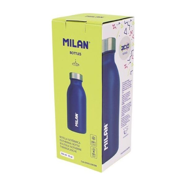 Milan Butelka termiczna 591 ml MILAN ACID niebieska