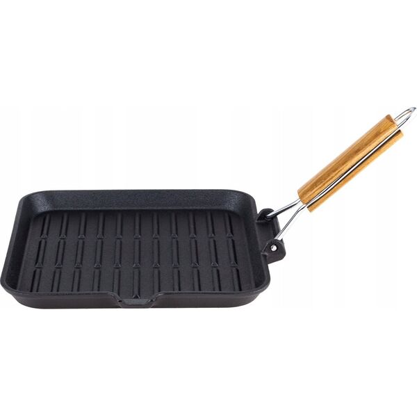 Patelnia KingHoff PATELNIA GRILLOWA ŻELIWNA 24cm KRISBERG KS-2563