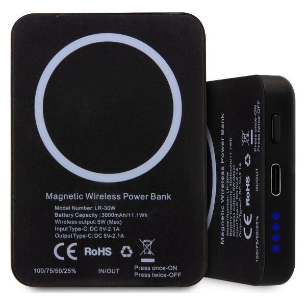Powerbank Karl Lagerfeld KLPBMKIOTTGK 3000mAh Czarny