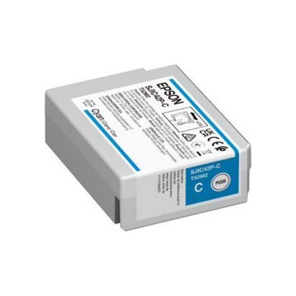 Tusz Epson Epson SJIC42P-C nabój z tuszem 1 szt. Oryginalny Cyjan
