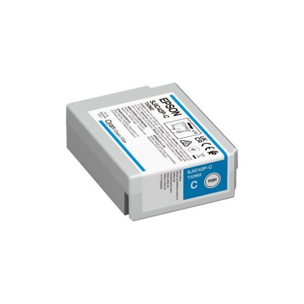 Tusz Epson Epson SJIC42P-C nabój z tuszem 1 szt. Oryginalny Cyjan