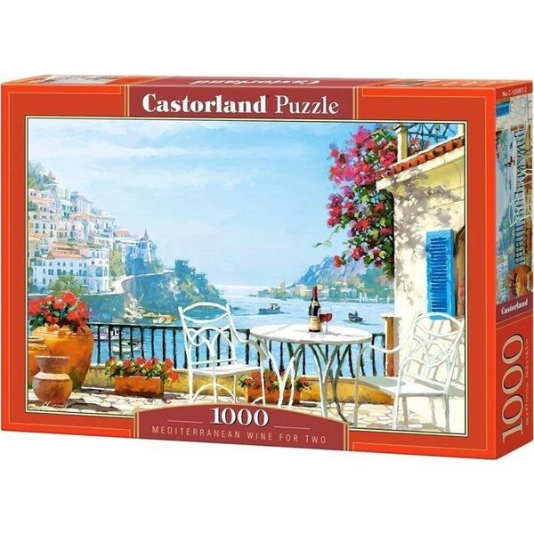 Castorland Puzzle 1000 element?w ?r?dziemnomorskie wino dla dwojga