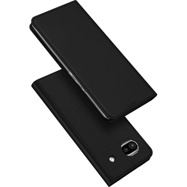Dux Ducis DUX DUCIS SKIN PRO ETUI DO GOOGLE PIXEL 7A POKROWIEC Z KLAPKĄ PORTFEL NA KARTĘ PODSTAWKA CZARNE