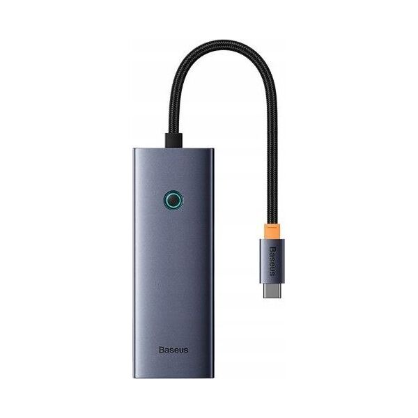 HUB USB Baseus Hub 6w1 Baseus UltraJoy USB-C do HDMI4K@60Hz+4xUSB 3.0+PD (szary)